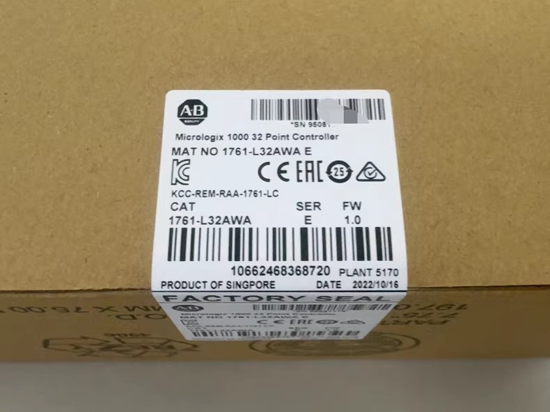 Allen Bradley 1761-L32AWA SER E MicroLogix1200 32 Point Controller New ZH