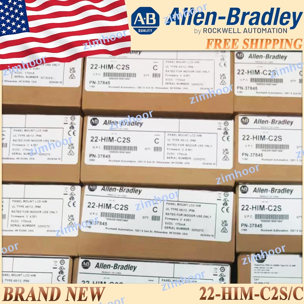 Factory Sealed AB 22-HIM-C2S/C PowerFlex IP66 UL-NEMA Type 4X-12 HIM 22HIMC2S US