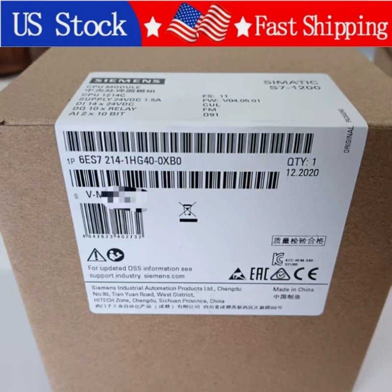 1PCS Brand New Siemens 6ES7214-1HG40-0XB0 6ES7 214-1HG40-0XB0 Fast Delivery