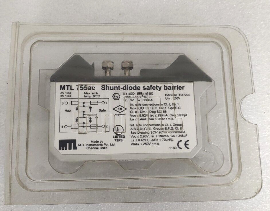 MEASUREMENT TECHNOLOGY LTD MTL 755ac SHUNT-DIODE SAFETY BARRIRE MTL755ac