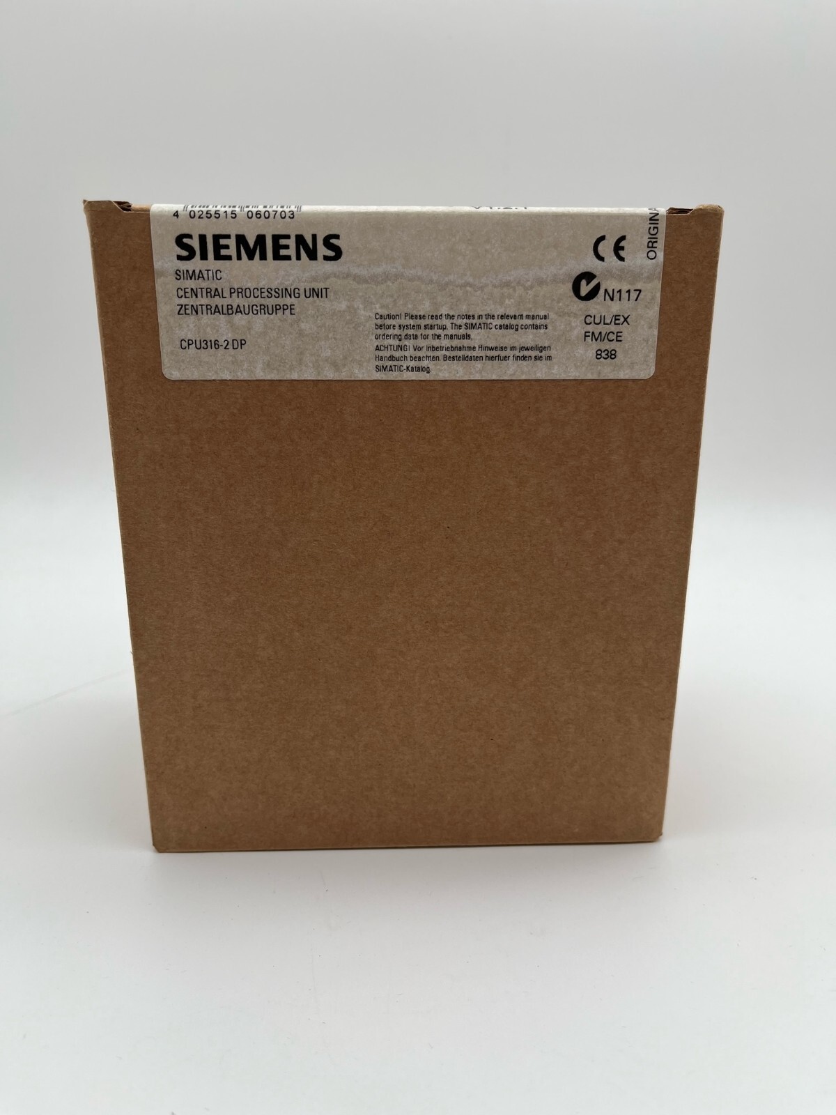 Siemens Simatic S7-300 6ES7 316-2AG00-0AB0 ES:2 CPU316-2DP 6ES7316-2AG00-0AB0