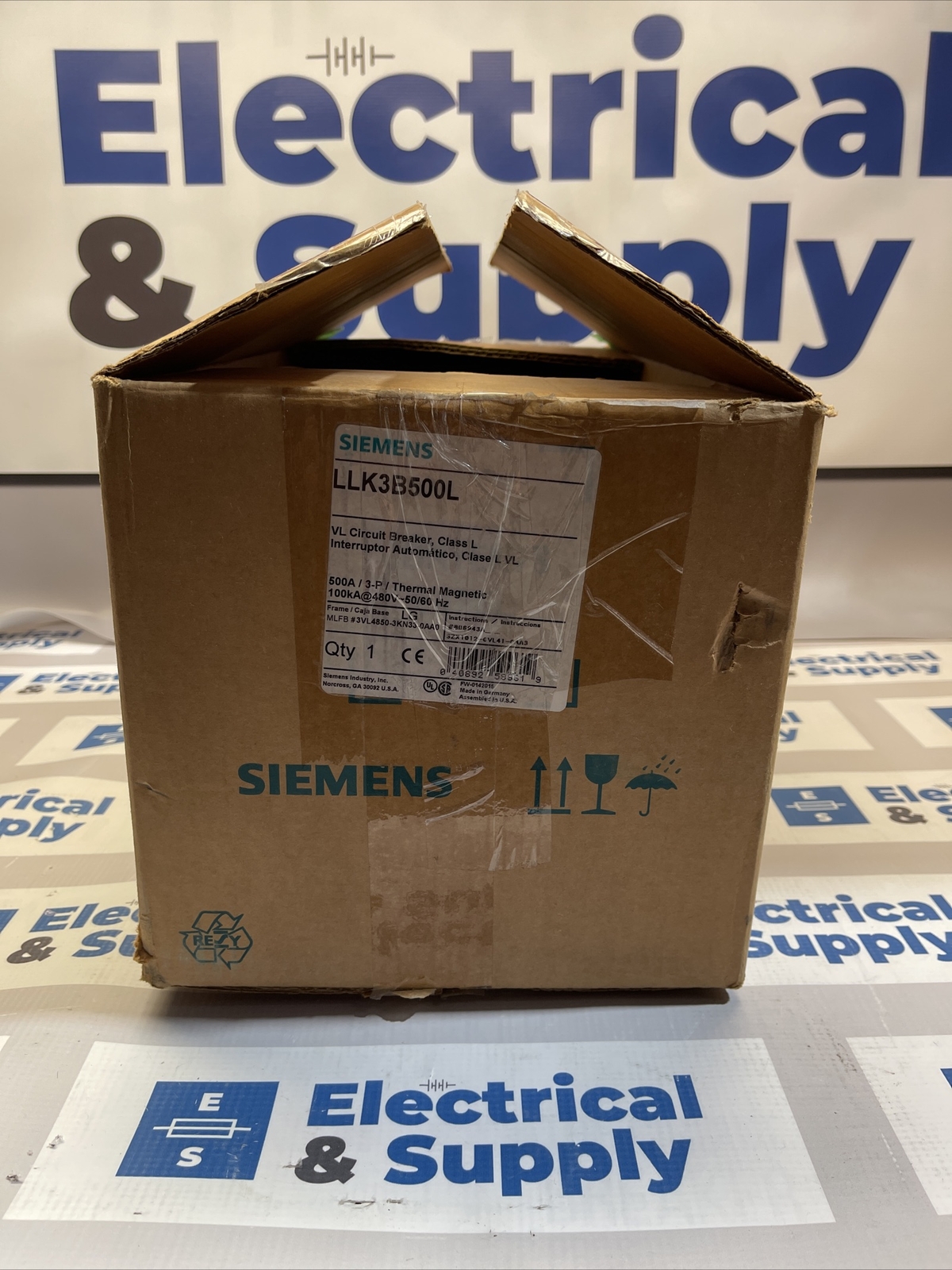 LLK3B500L SIEMENS 500 Amp Type LLGB 3 Pole In Box