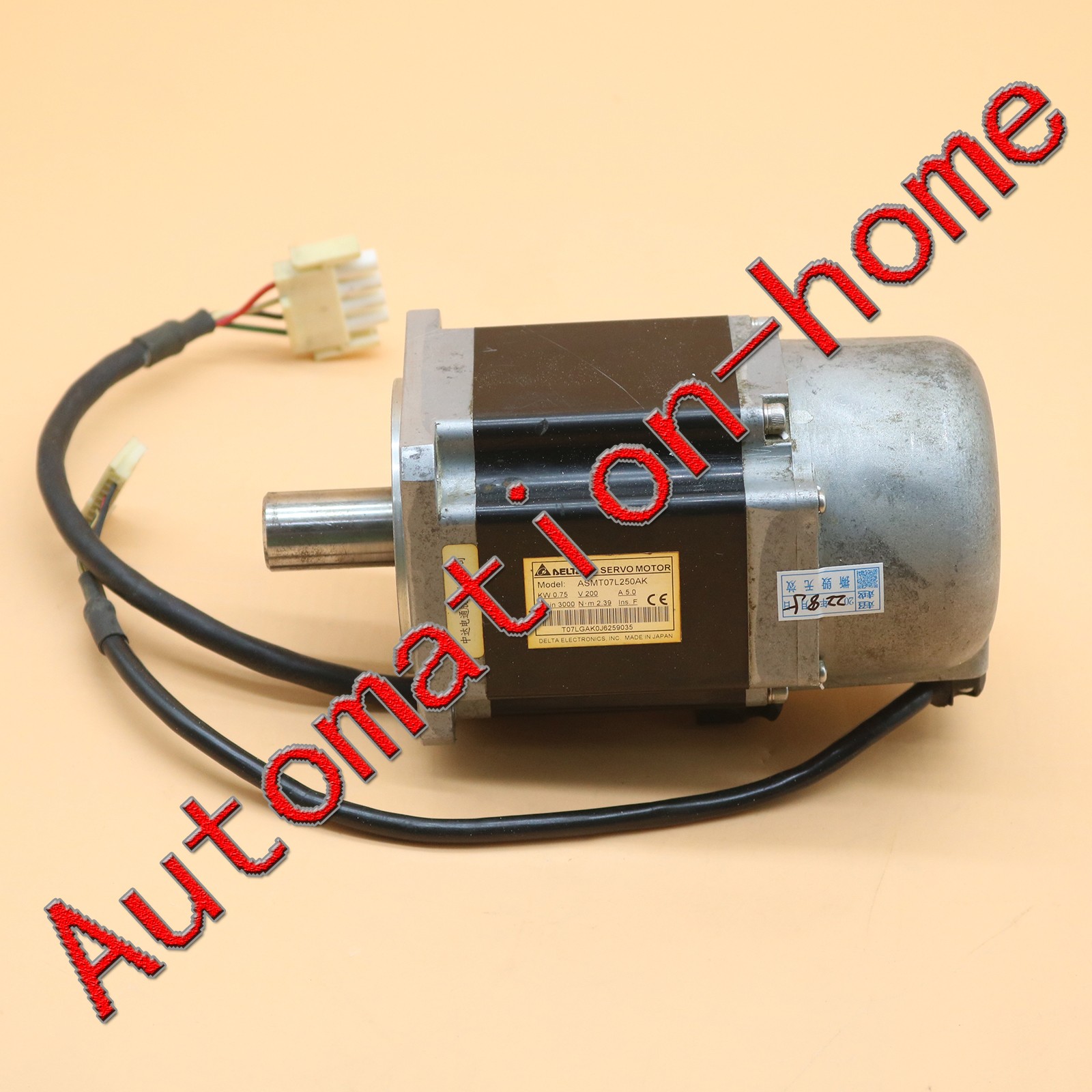 Delta ASMT07L250AK Servo Motor Used Quality Assurance 3months TESTED