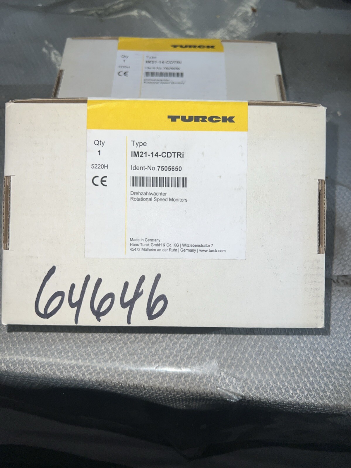 NEW TURCK IM21-14-CDTRI / 7505650 Rotation Speed Monitor