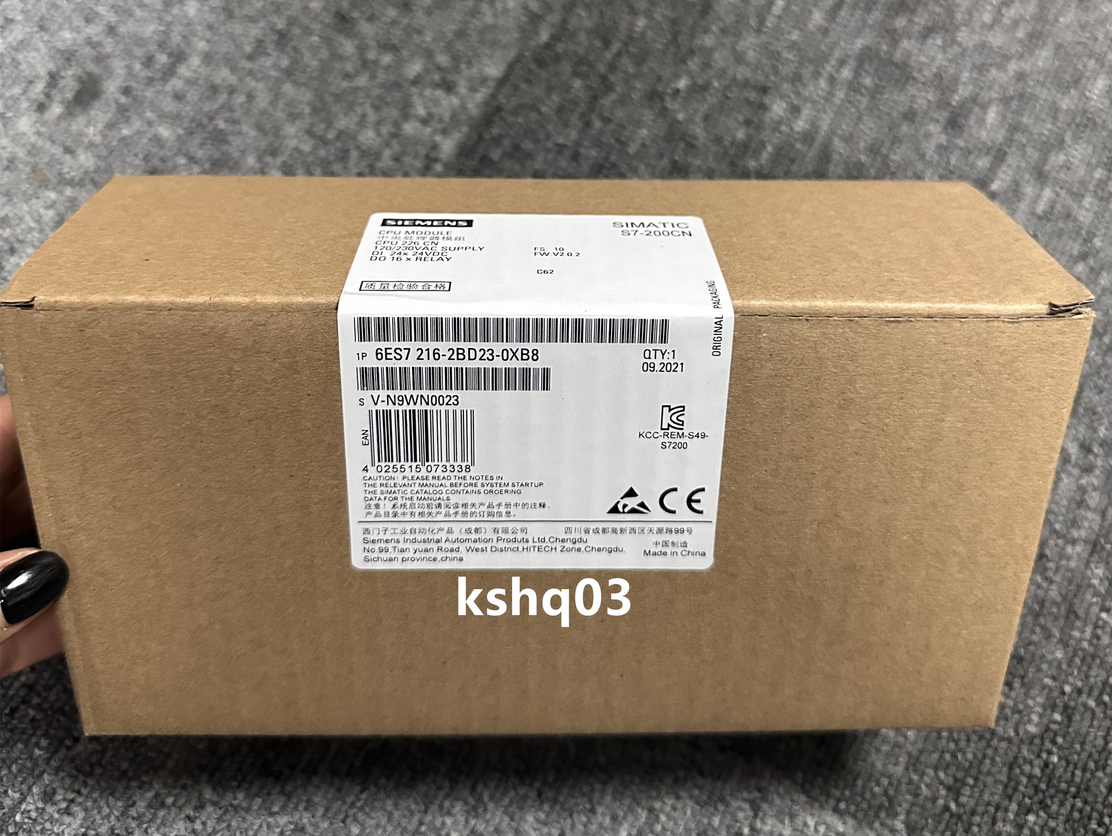1pc Siemens S7-200CN CPU226 6ES7216-2BD23-0XB8 6ES7 216-2BD23-0XB8 new