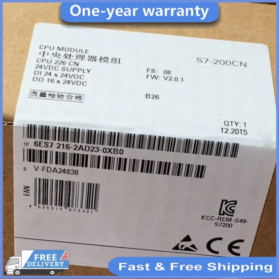 6ES7 216-2AD23-0XB0 Siemens 6ES7216-2AD23-0XB0 CPU 226 Compact Unit New In Box