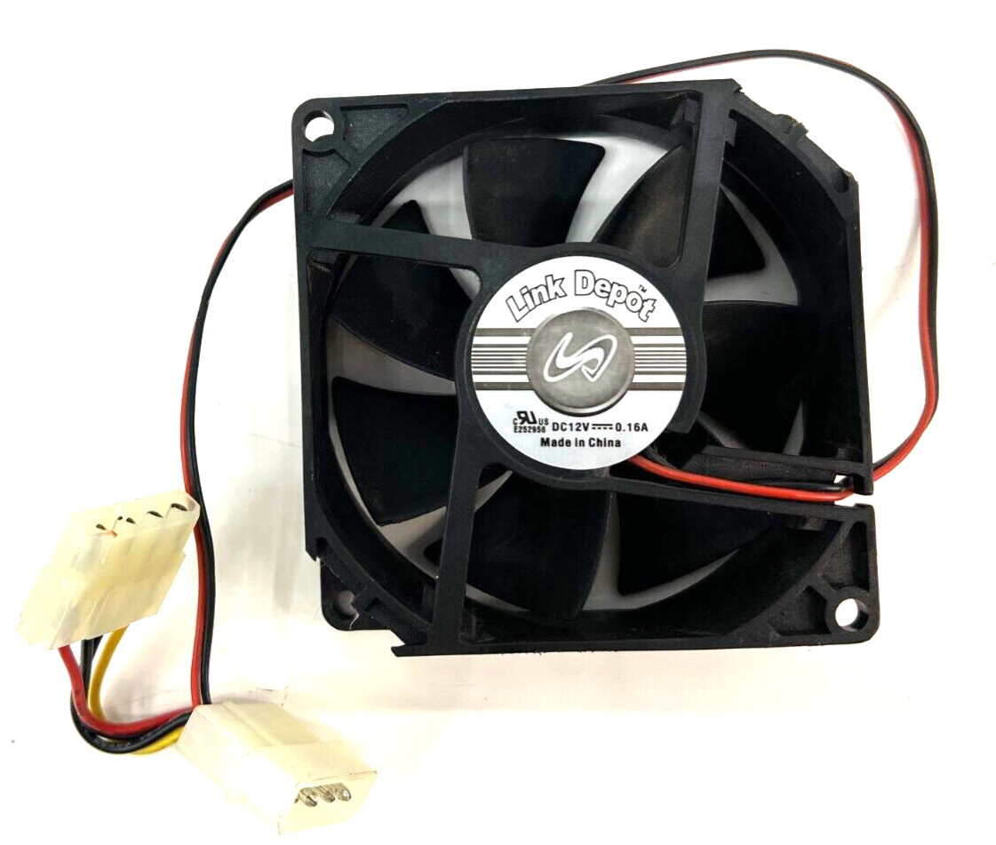 LINK DEPOT E252956 CASE FAN QUIET NOISE LEVEL 25.0dBA LOT OF 2