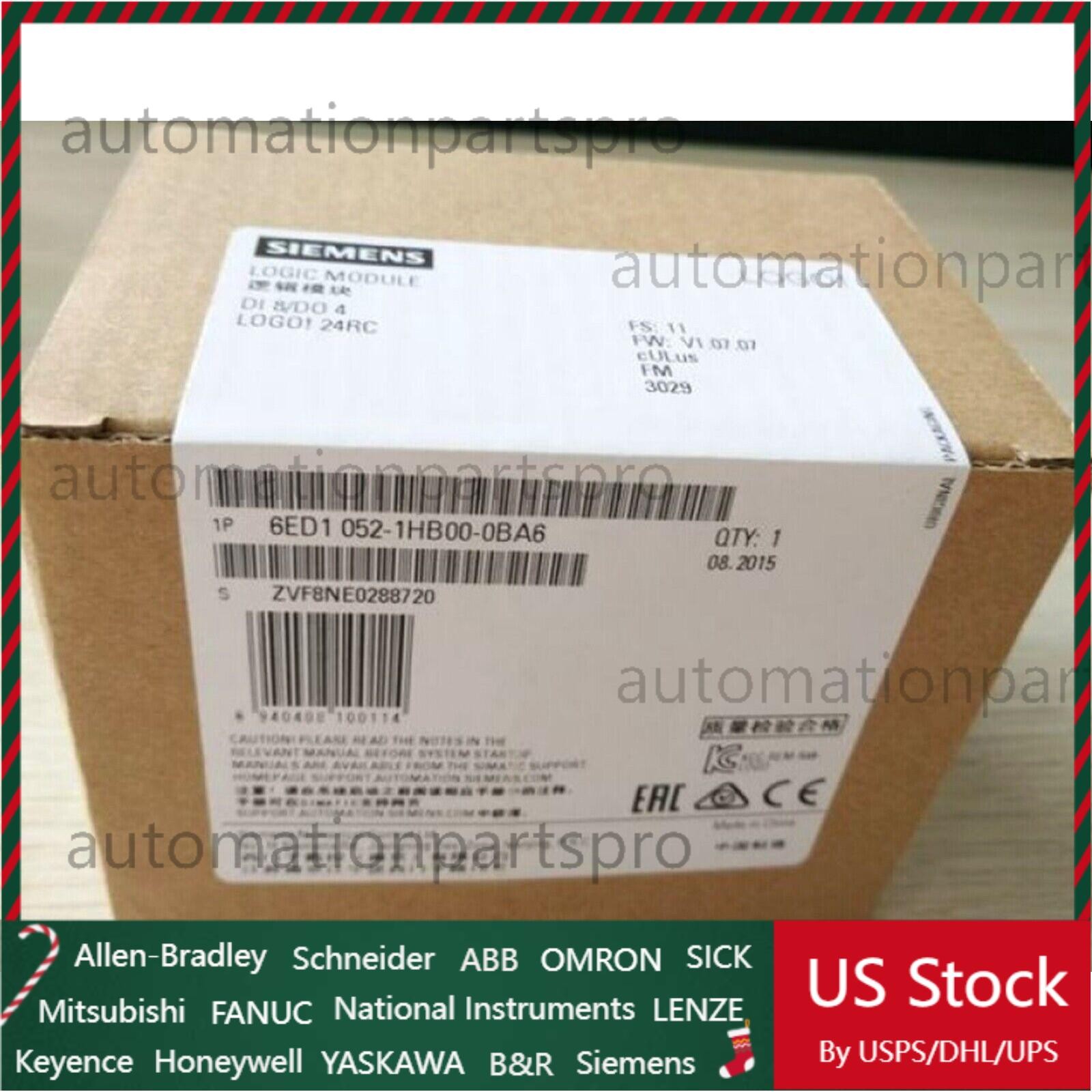 New Siemens 6ED1 052-1HB00-0BA6 6ED1052-1HB00-0BA6 LOGO 24RC logic module
