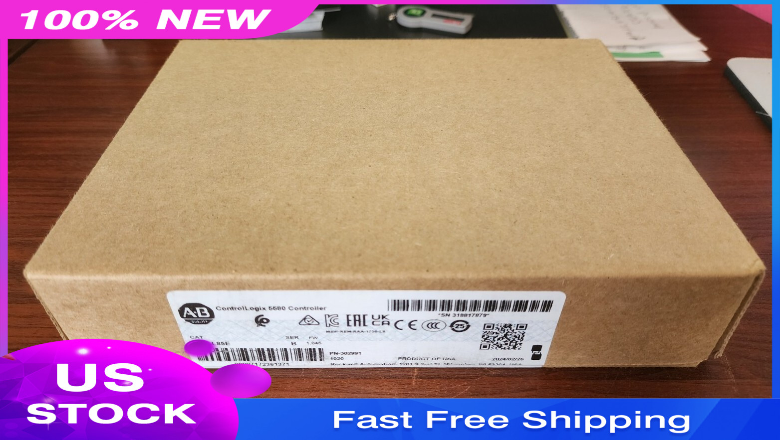 NEW ORGINAL PACKAGING Allen Bradley 1756-L85E Series B Controller – U.S. SELLER