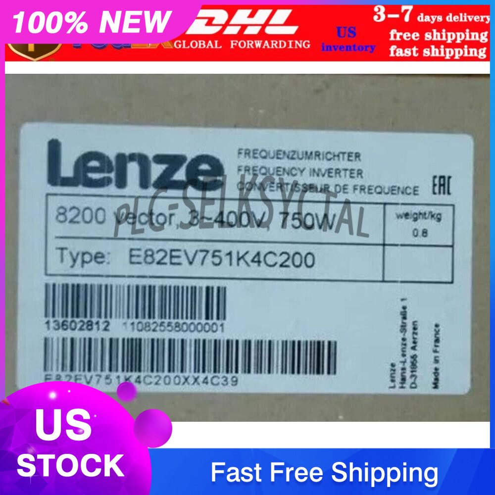 E82EV751K4C200 NEW LENZE E82EV751_4C200 Inverter 8200 Vector 0.75kW