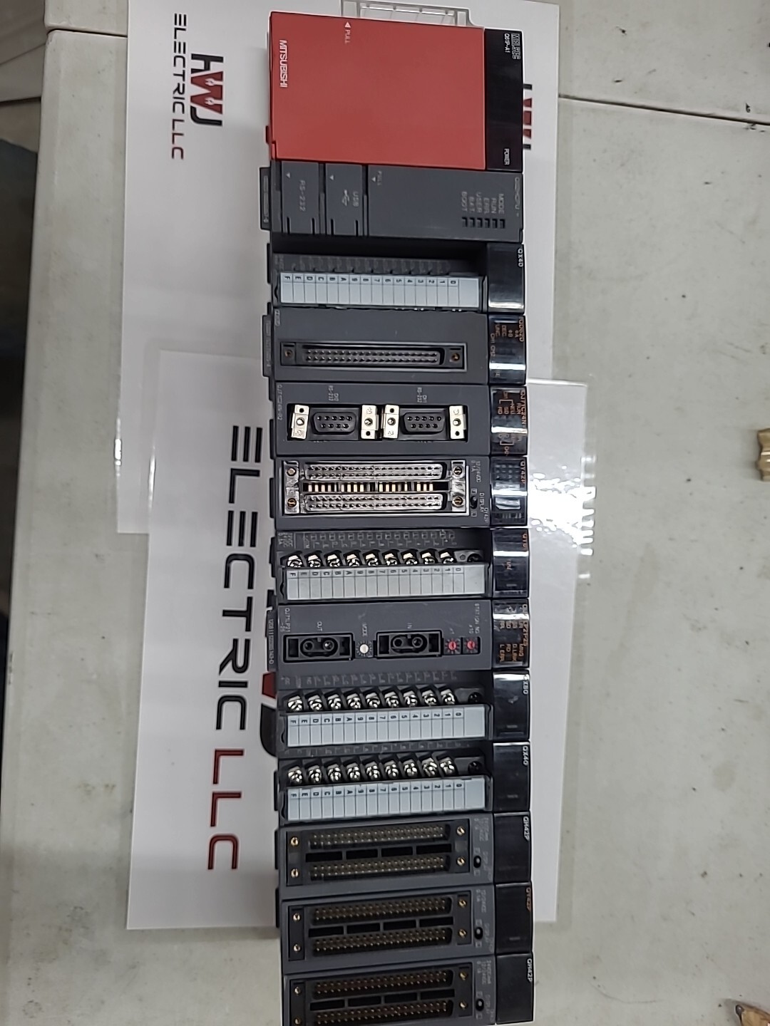 MITSUBISHI CPU MODULE Q612B BASE Q61P-A1 POWER SUPPLY Q02HCPU