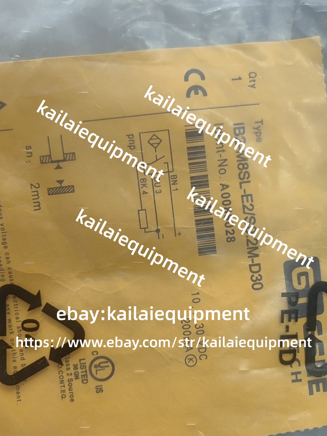 1PC NEW TURCK A0088028 IB2-M8SL-E2/S0.2M-D30 Proximity Switch #GX