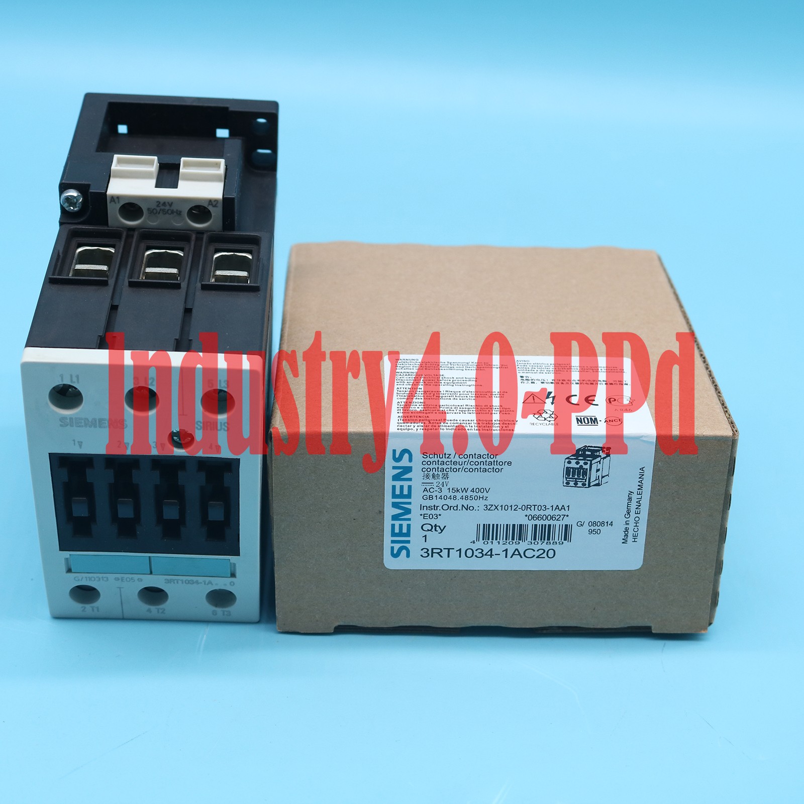 NEW Siemens Sirius 3RT1034-1AC20 3RT10341AC20 AC-3 24V 3P S2 Contactor#XR