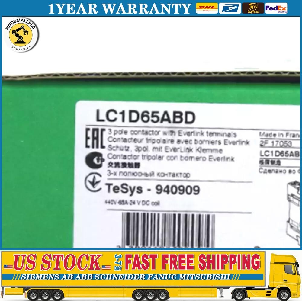 1PC Schneider LC1D65ABD Contactor 65A New In Box Fast Shipping