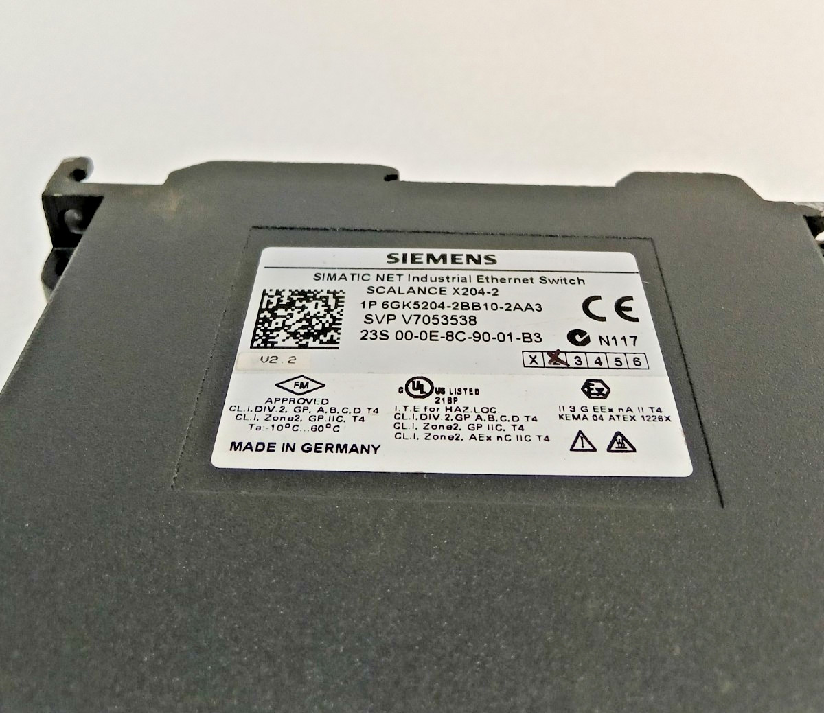 *NEW NO BOX* Siemens 6GK5204-2BB10-2AA3 SCALANCE X204-2 Ethernet Switch