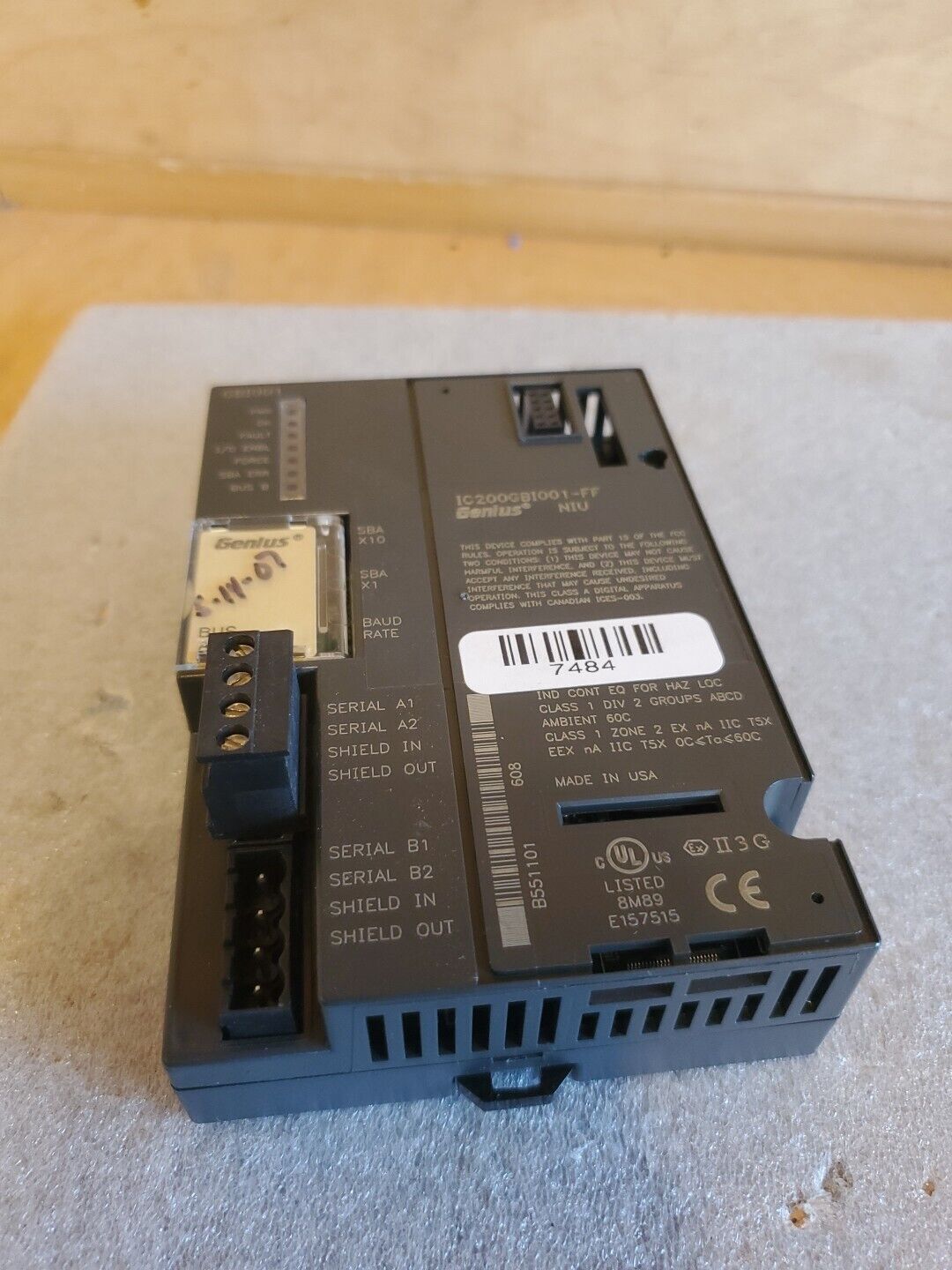 Genius IC200GBI001-FF NIU Module *Used Good Condition