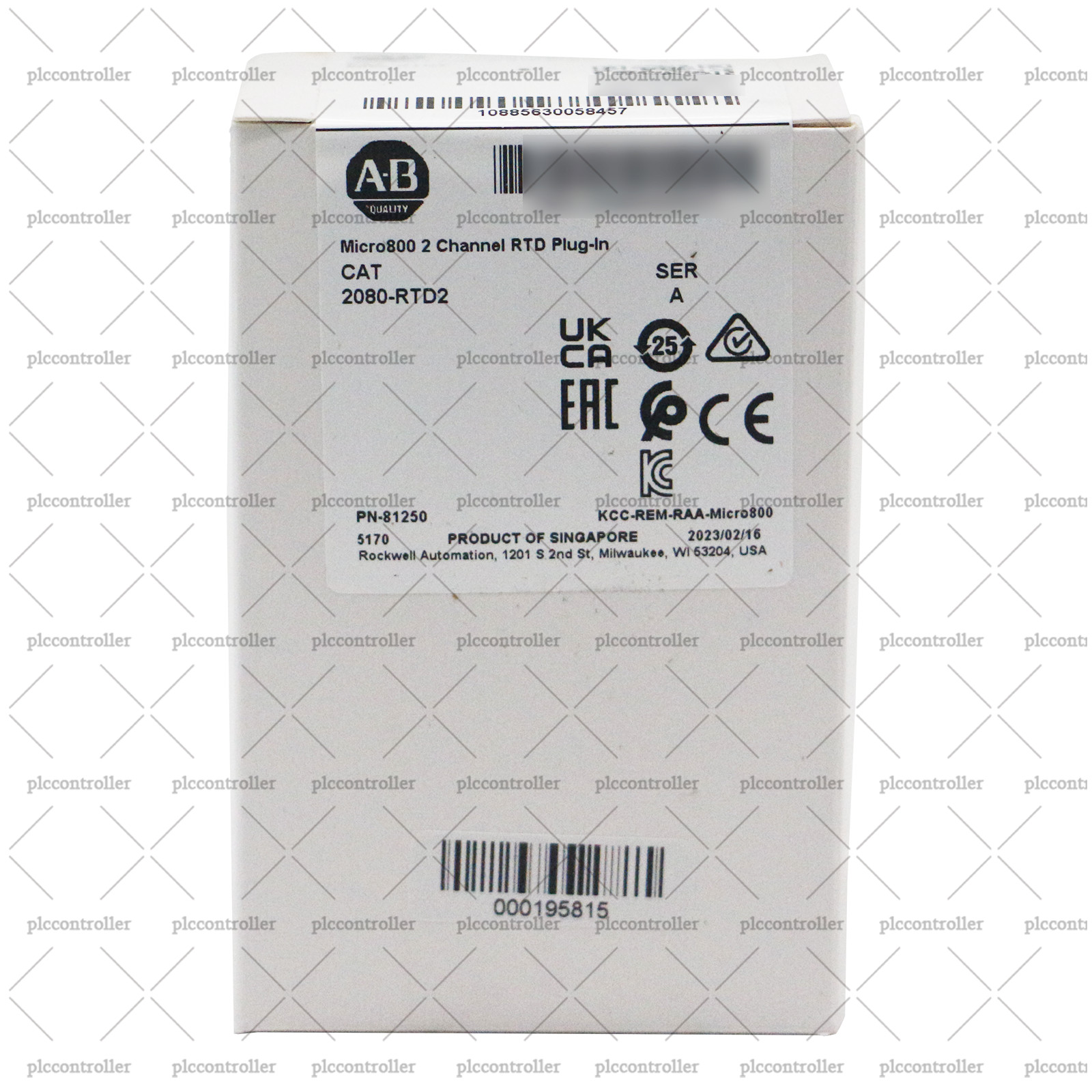 New Allen Bradley 2080-RTD2 2080 Micro800 System 2 Channel RTD Plug-In