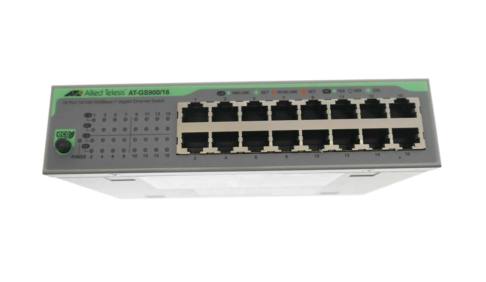 ALLIED TELESIS AT-GS900/16 16 PORT 1000BASE-T GIGABIT SWITCH