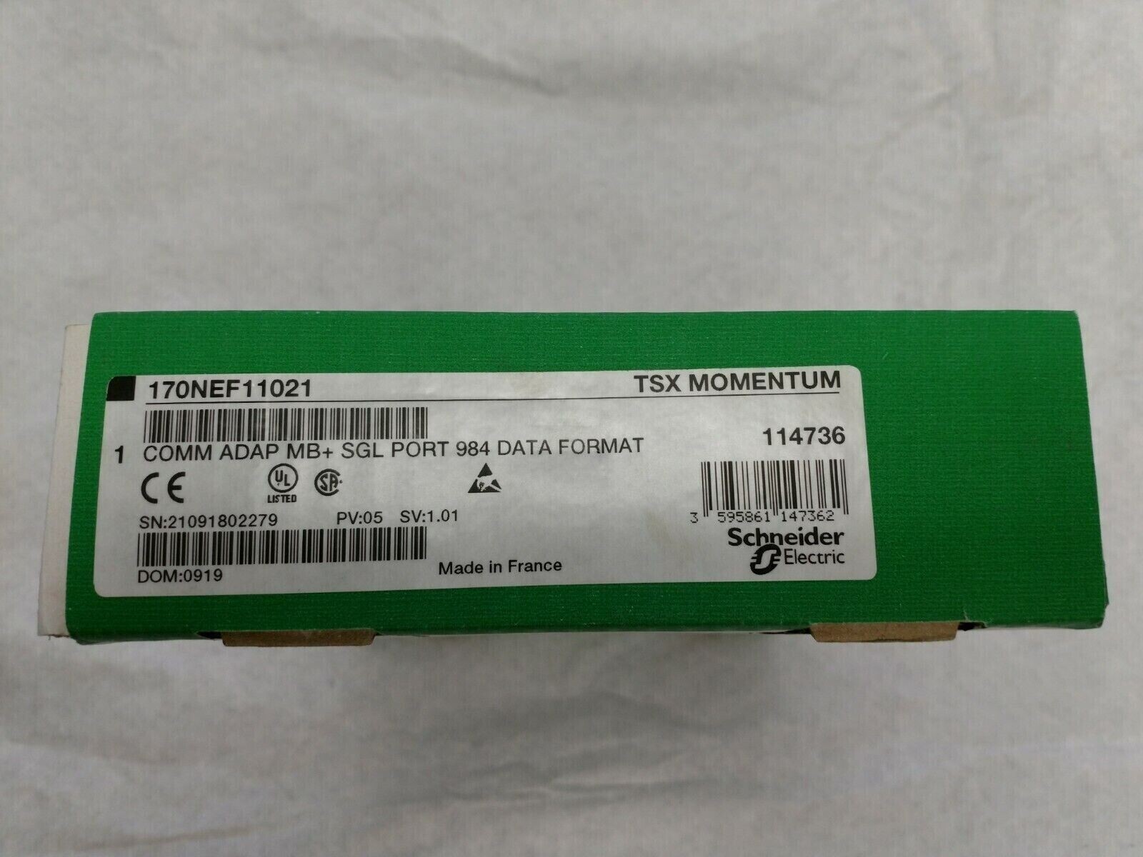 new – New In Box Schneider 170NEF11021 Communication Adapter 170NEF11021
