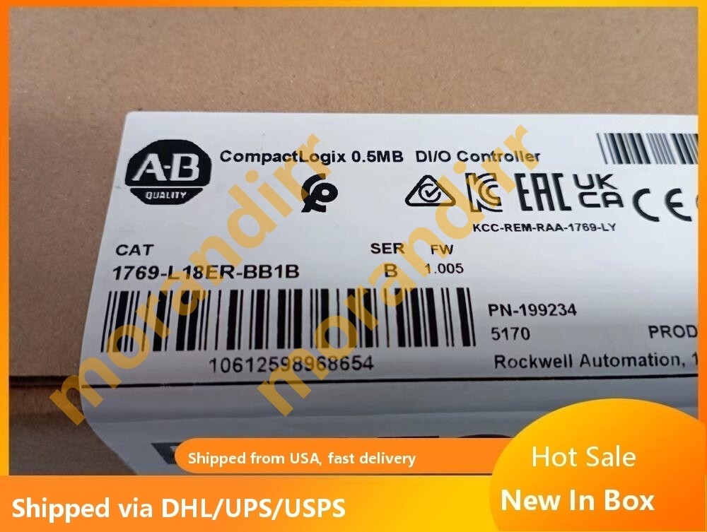 Allen-Bradley 1769-L18ER-BB1B CompactLogix 0.5MB Controller Fast delivery