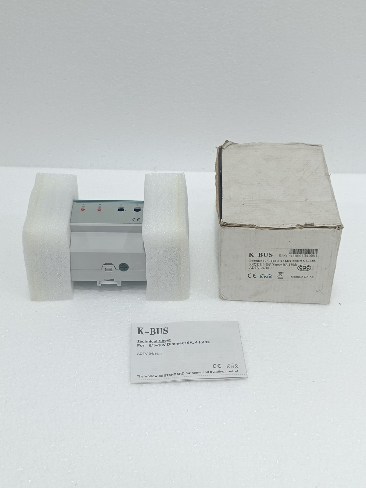 K-BUS KNX/EIB 1-10V Dimmer ADTV-04/16.1 16A 4 Channel Smart Lighting Controller