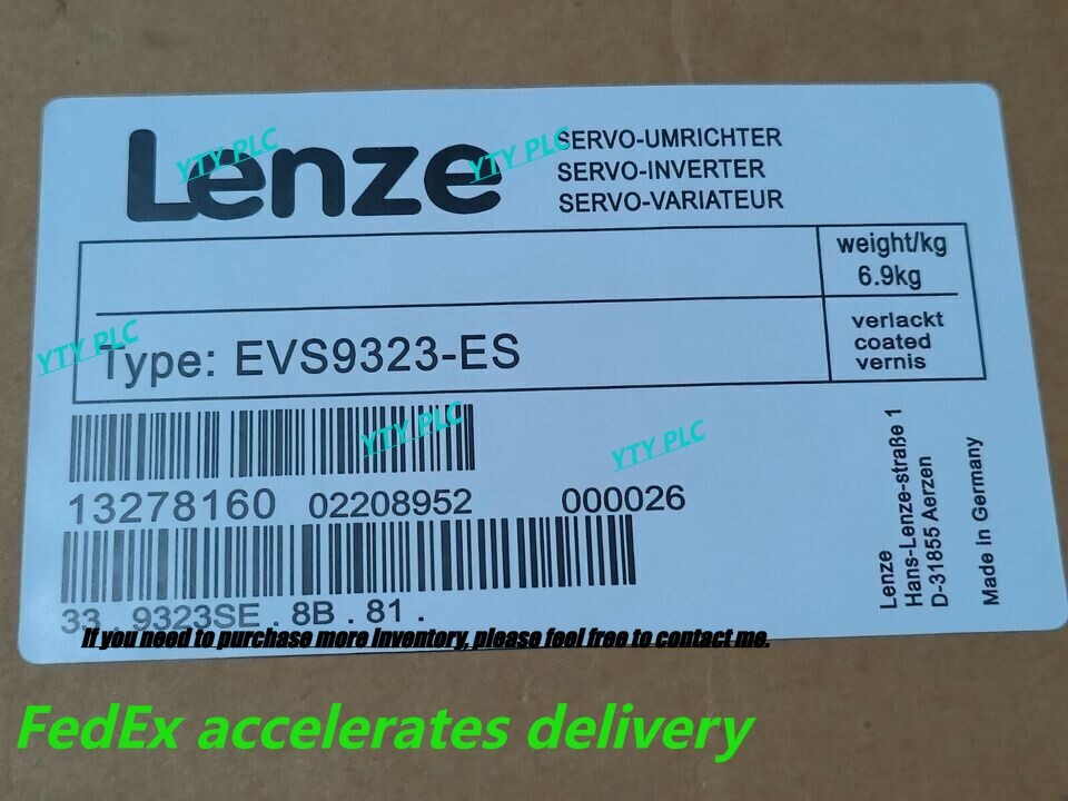 EVS9323-ES New Sealed Lenze Servo Driver Inverter EVS9323-ES IPCS