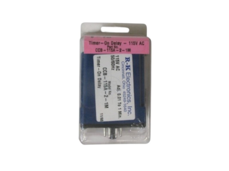 R-K ELECTRONICS, INC. CCB-115A-2-1M TIMER-ON DELAY ORIGINAL PACKAGE