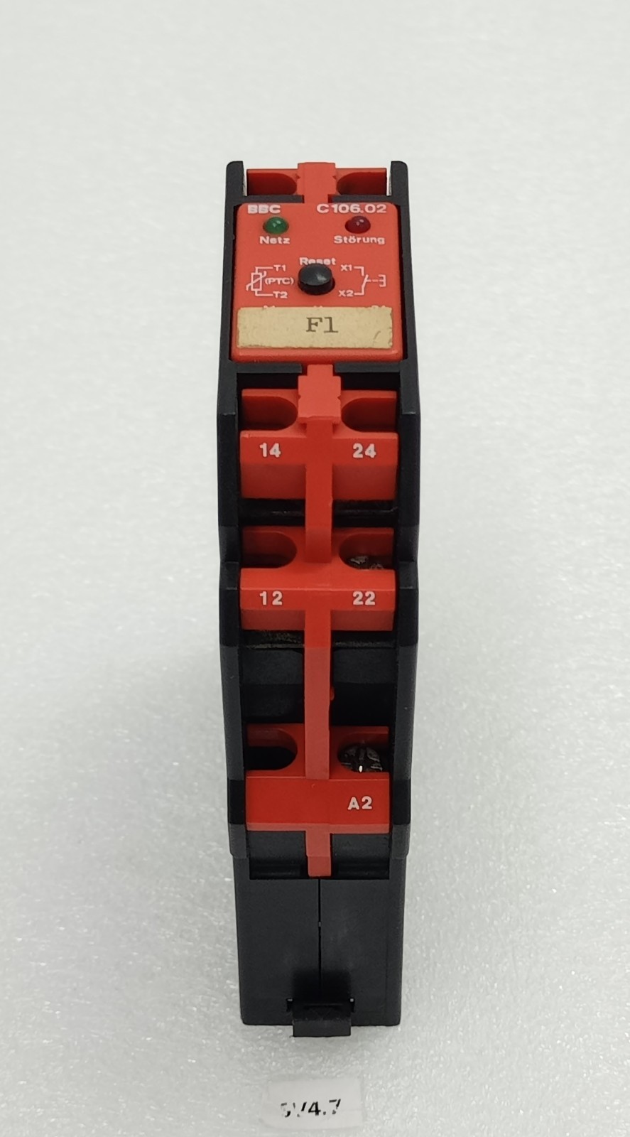 BBC C106.02 Relay Thermistor Unit / BBC Petercem VDE 0435 IGrC/250 C10602
