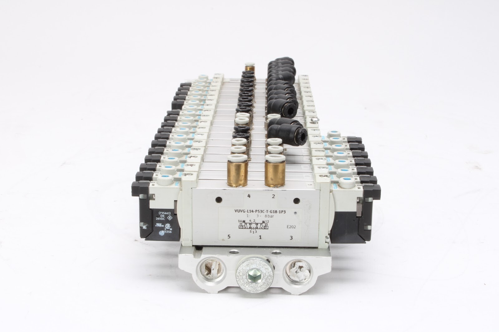 Festo 7x VUVG-L14-P53C-T-G18-1P3 11x VUVG-L14-M52-AT-G18-1P3 Valves W/ Manifold