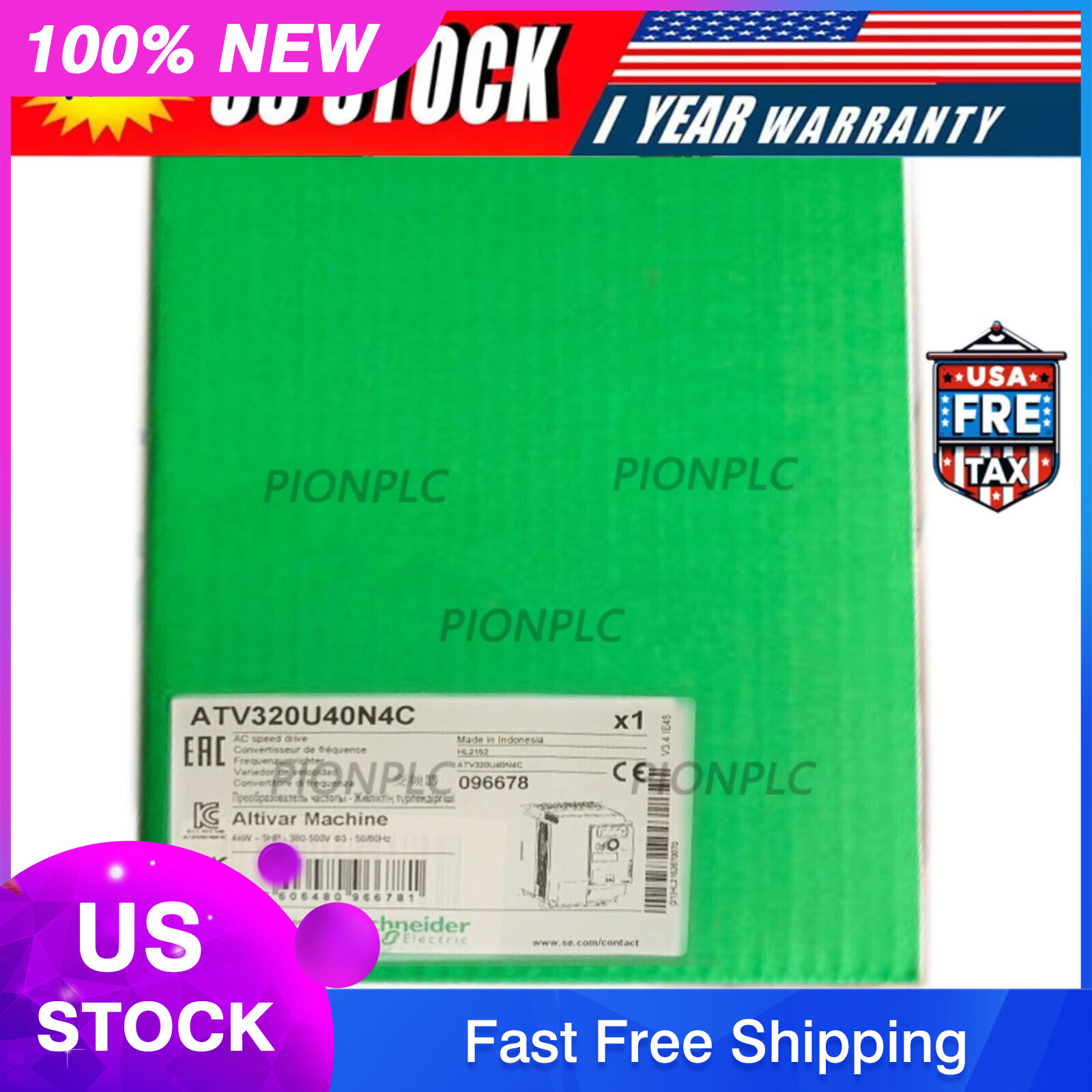 1pcs New In Box Schneider ATV320U40N4C Inverter Module