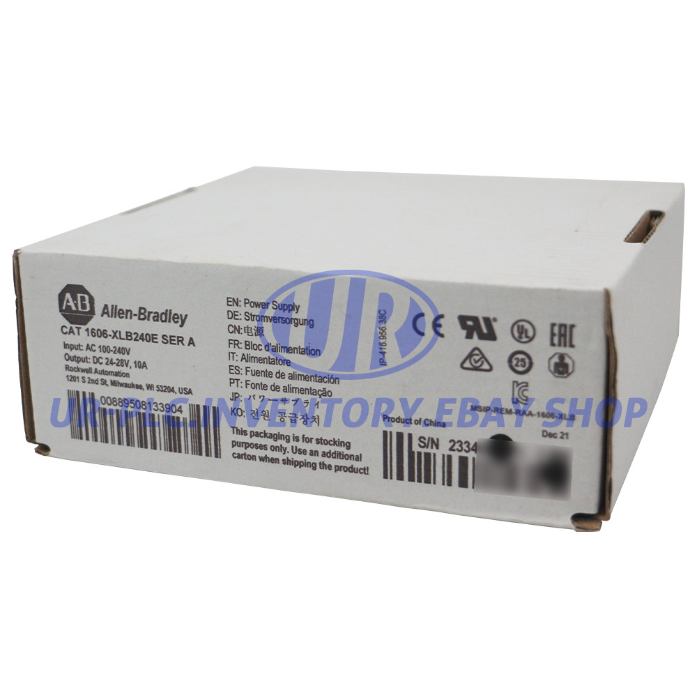 New Allen Bradley 1606-XLB240E Basic Power Supply 90-264V AC Input Voltage