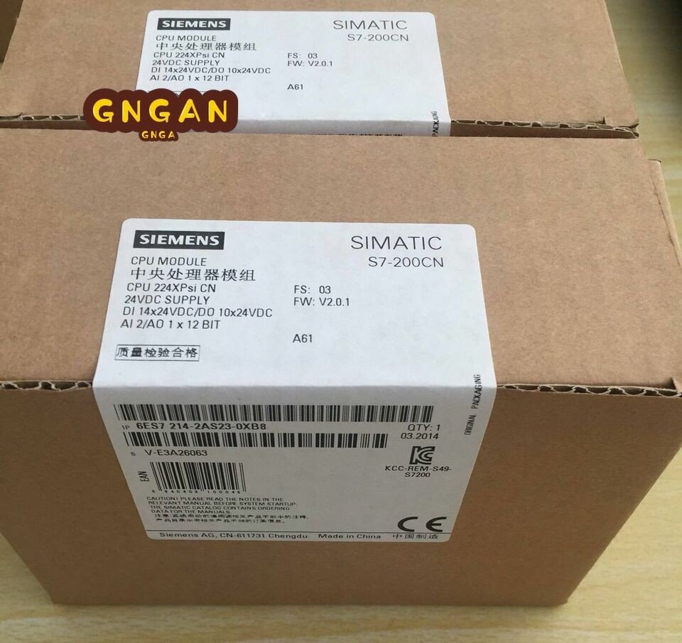 6ES7214-2AS23-0XB8 1PCS NEW SIEMENS CPU S7-200CN CPU224XPsi 6ES7214-2AS23-0XB8