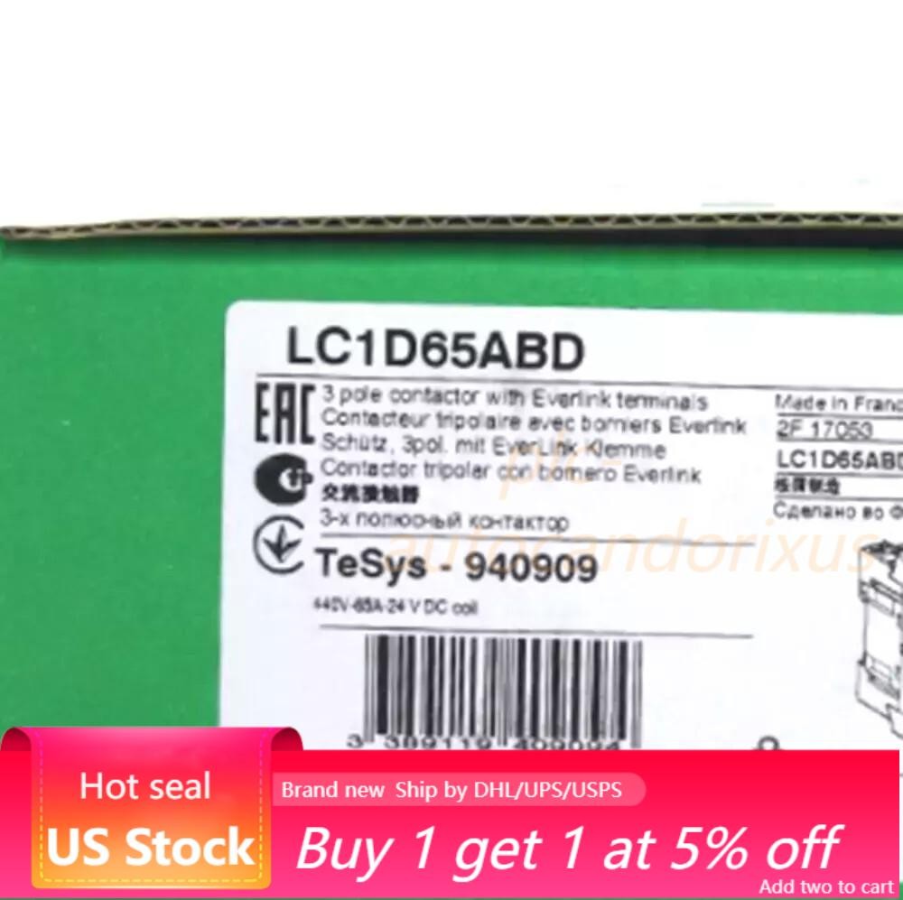 1PC Schneider LC1D65ABD Contactor 65A New In Box Fast Shipping
