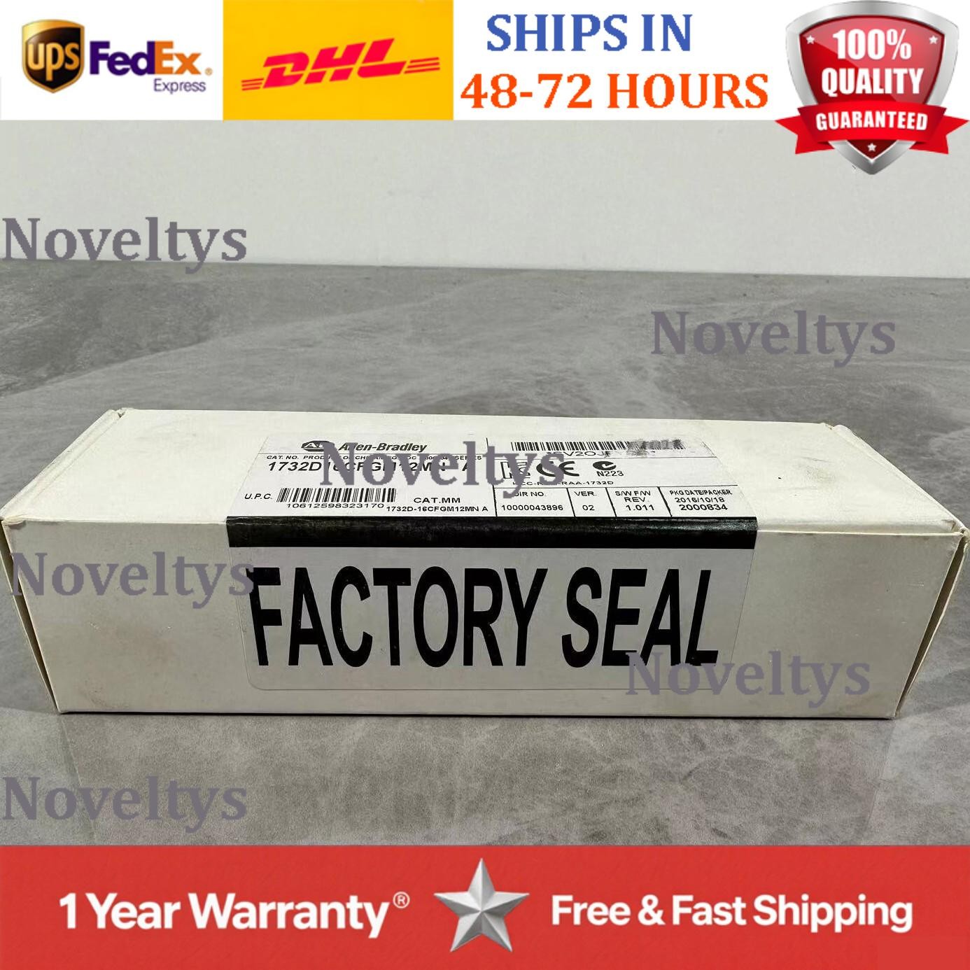 New Allen Bradley ArmorBlock 16 Point Configurable 1732D-16CFGM12MN