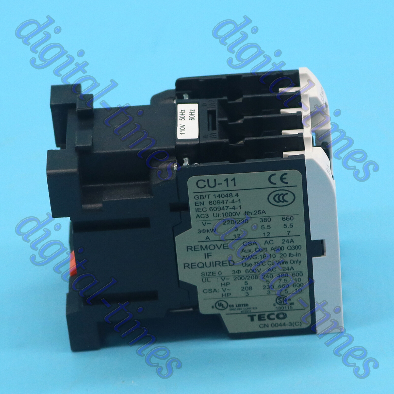 Brand New TECO Taian AC contactor CU-11 110V Quality assurance#LJ