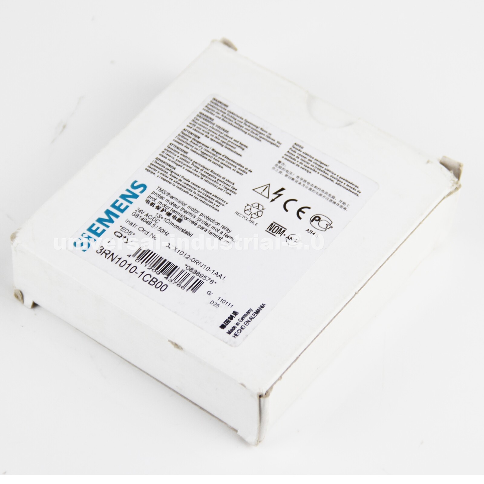 SIEMENS 3RN1010-1CB00 PLC STANDARD UNIT AUTO THERMISTOR MOTOR PROTECTION 24V NEW