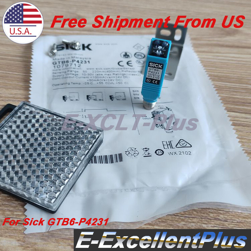 Photoelectric Sensor Switch GTB6P4231 For Sick GTB6-P4231 1079712 10-30VDC 100mA