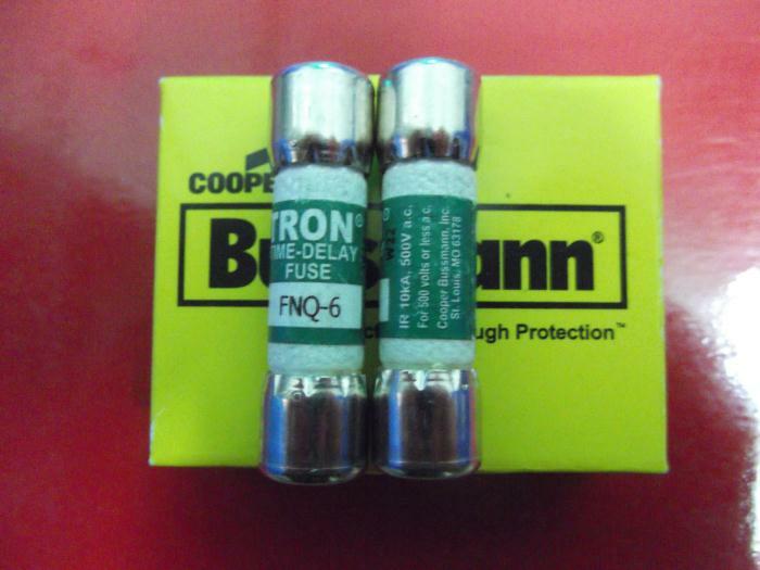 10PC NEW BUSSMANN FNQ 6 TRON 10X38 6A 500V #YY0