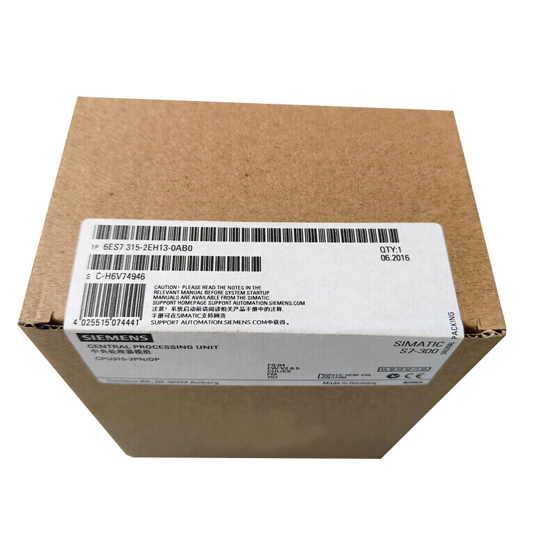 6ES7315-2EH13-0AB0 1 Piece New Siemens 6ES7 315-2EH13-0AB0 Fast Transport