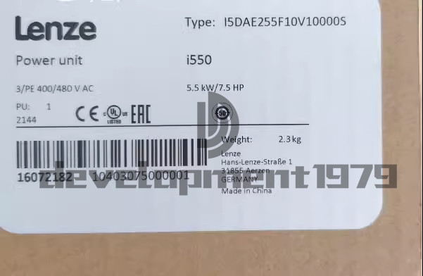 I5DAE255F10V10000S 1PC Lenze Series Power Unit 5.5kW I5DAE255F10V10000S New
