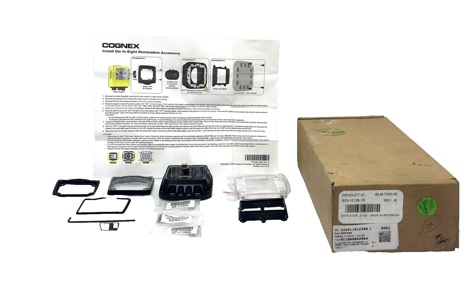 Cognex ISLM-7000-00 Illumination Accessory W Cover 823-10128-1R – New