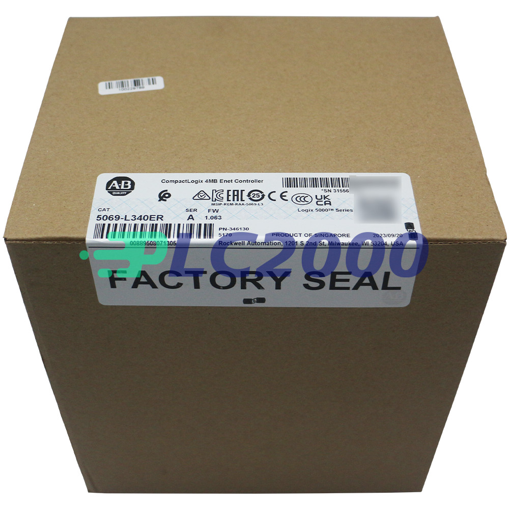 Allen Bradley Sealed New 5069-L340ER CompactLogix 4MB Enet Controller