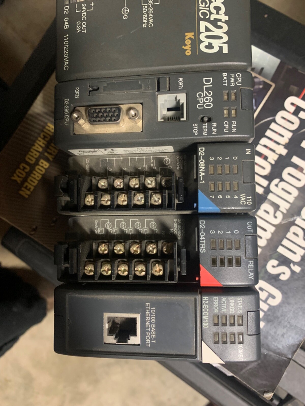 koyo direct logic 205 Rack IGNITION Scada Tested H2Ecomm 260cpu 120di 120do