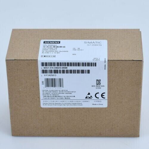 6ES7214-2AD23-0XB8 1PCS NEW SIEMENS CPU S7-200CN CPU224XP 6ES7214-2AD23-0XB8