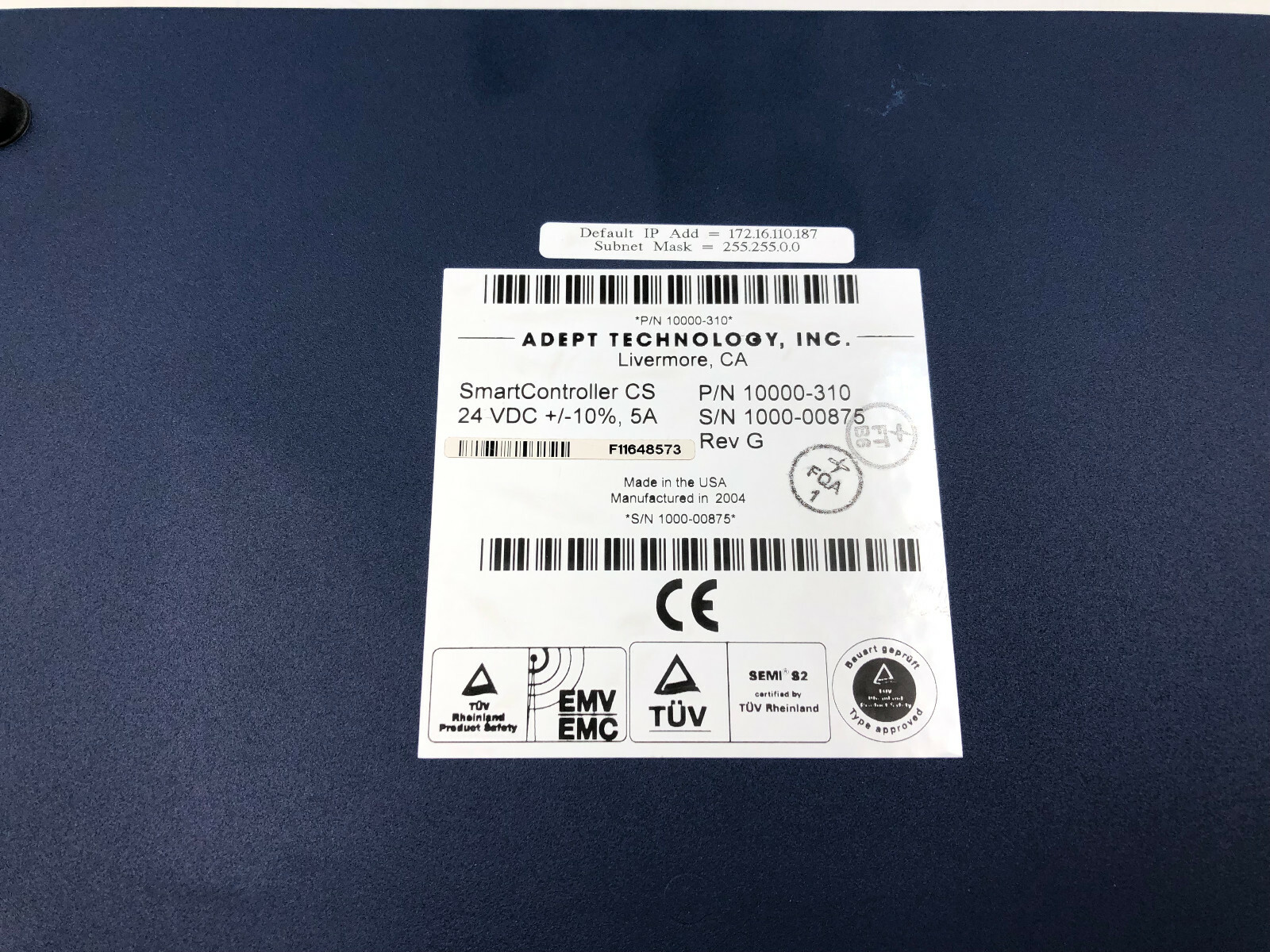 Adept Technology 10000-310 Smart Controller CS