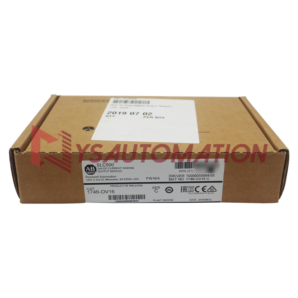 Brand New Allen-Bradley 1746-OV16 SLC 16 Point Digital Output Module Free Tax