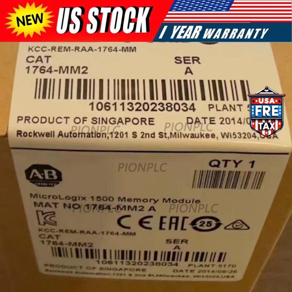 Allen-Bradley 1764-MM2 MicroLogix 1500 16 KB Memory 1764MM2 NEW US Free Tax