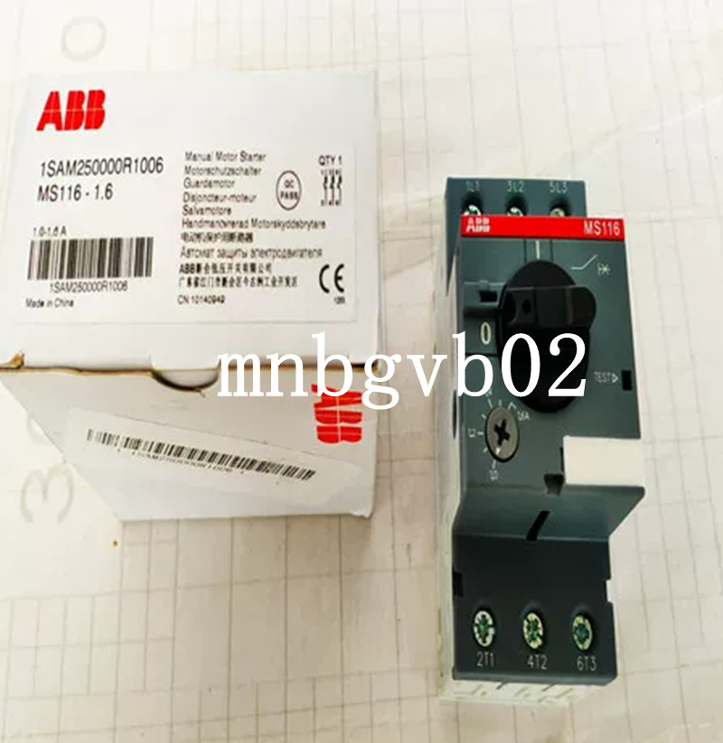 1PC New ABB circuit breaker protector MS116-1.6