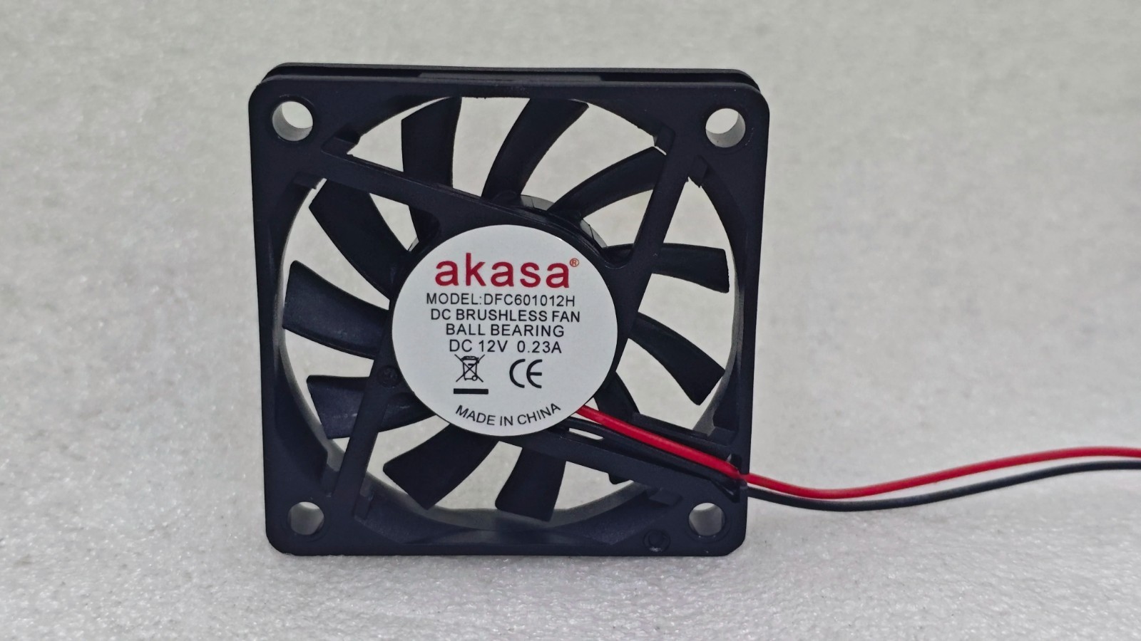 1 pcs akasa Fan DFC601012H 12V 0.23A 6010 6CM 2 wire Dual ball case cooling fan