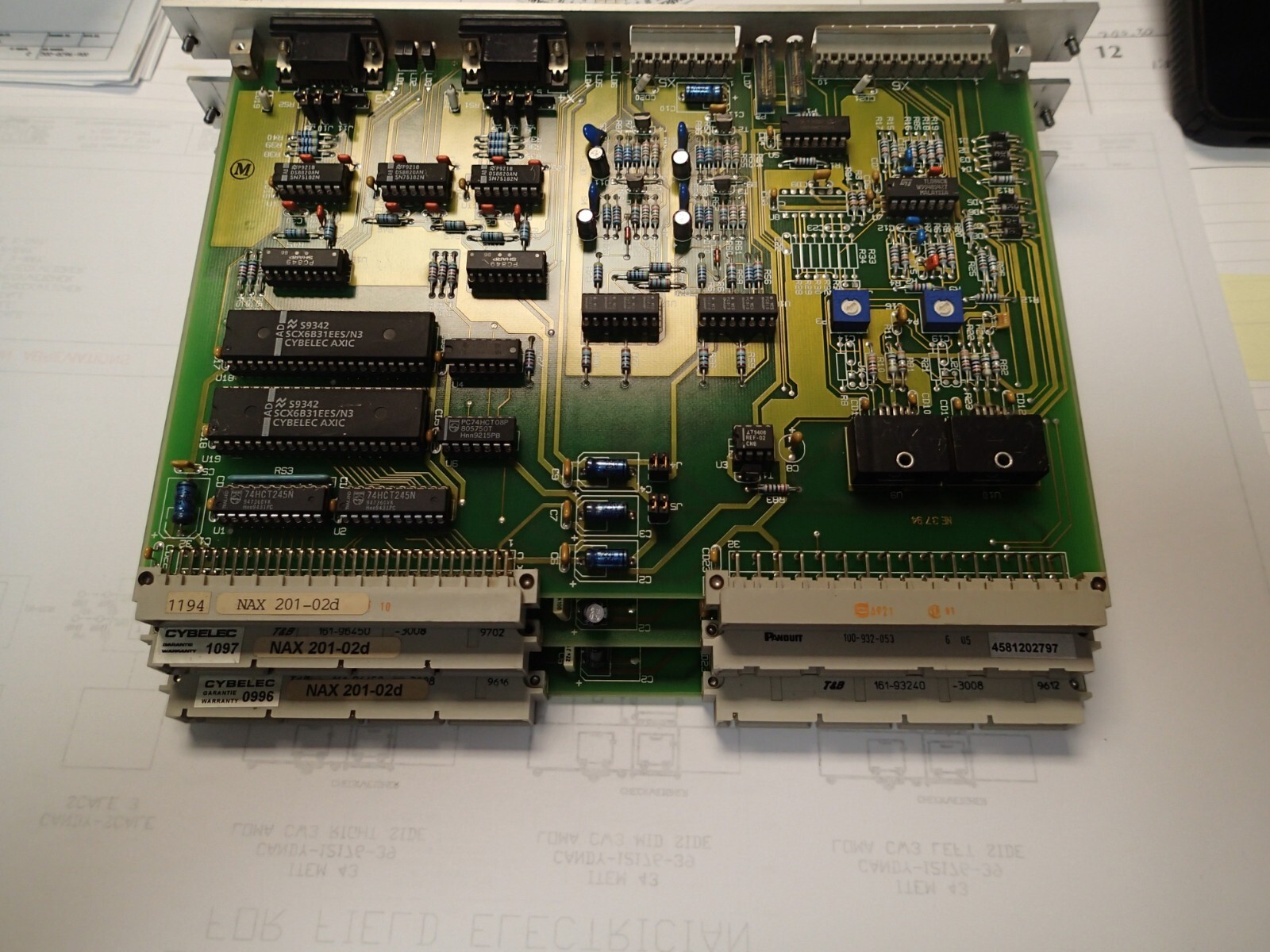 Cybelec Y AXIS Control Board NAX 201-02d (Item #18C)